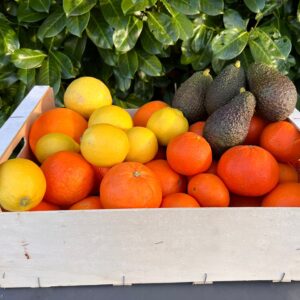 Gemengd fruitpakket 8 - bloedsinaasappels, sinaasappels, mandarijnen, citroenen, grapefruit en avocado's